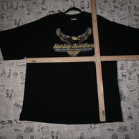 3XL - Vintage Y2K Harley-davidson harley cafe las vegas - Black - 3XL