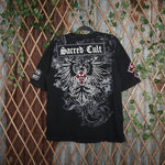 medium - Vintage Y2K Sacred Cult jumbo graphic grunge - Black - M