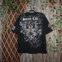 medium - Vintage Y2K Sacred Cult jumbo graphic grunge - Black - M