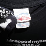 XXL - Vintage Y2K American Vintage kidnapped myself give me - Black - XXL