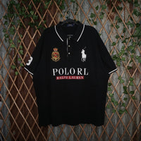 3XL - Vintage Y2K Polo Ralph Lauren big pony crest - Black - 3XL