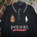3XL - Vintage Y2K Polo Ralph Lauren big pony crest - Black - 3XL
