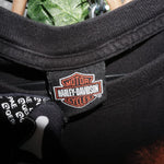 XL - Vintage Y2K Harley-davidson harley davidson front back - Black - XL