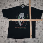 XL - Vintage Y2K American Vintage bob marley faded smoking - Black - XL
