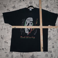XL - Vintage Y2K American Vintage bob marley faded smoking - Black - XL