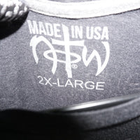 XL - Vintage Y2K Notw not world jesus peace grunge cross - Gray - XL