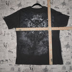 XL - Vintage Y2K American Vintage grey grunge aop mal goth - Gray - XL