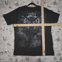XL - Vintage Y2K American Vintage grey grunge aop mal goth - Gray - XL