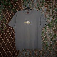 Large - Vintage Y2K Quiksilver quicksilver front back hit - Gray - L