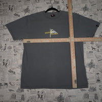 Large - Vintage Y2K Quiksilver quicksilver front back hit - Gray - L