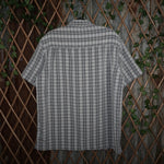 large - Vintage Y2K George plaid button shirt - White - L