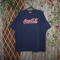 XL - Vintage Y2K Coca-cola coca cola promo soda - Blue - XL