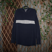 medium - Vintage Y2K Nike embroidered stripe long - Blue - M
