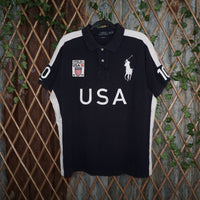 XXL - Vintage Y2K Polo Ralph Lauren big pony embroidered - Blue - XXL