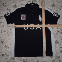 XL - Vintage Y2K Polo Ralph Lauren big pony embroidered - Blue - XL
