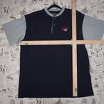 XL - Vintage Y2K Big Dogs quarter button embroidered chest - Blue - XL