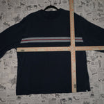 large - Vintage Y2K Gap horizontal stripe xg - Blue - L