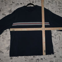 large - Vintage Y2K Gap horizontal stripe xg - Blue - L