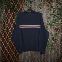large - Vintage Y2K Gap horizontal stripe xg - Blue - L