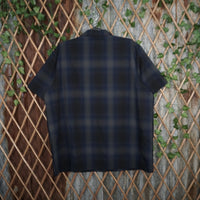 medium - Vintage Y2K Fb County plaid quarter zip polo shirt - Blue - M