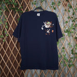 large - Vintage Y2K Warner Bros looney tunes embroidered - Blue - L