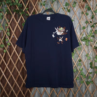 large - Vintage Y2K Warner Bros looney tunes embroidered - Blue - L