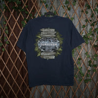 large - Vintage Y2K American Vintage survivor tv show africa - Blue - L