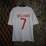 large - Vintage Y2K Umbro ambro david beckham uk british - White - L