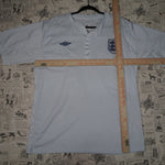 large - Vintage Y2K Umbro ambro david beckham uk british - White - L