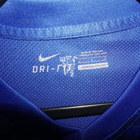 L - Vintage Y2K Nike manchester united plaid jersey vidic 15 - Blue - L