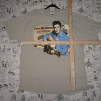 2XL - Vintage Y2K Aaa elvis presley love me tender his first - Beige - XXL