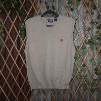 large - Vintage Y2K Chaps ralph lauren knitted embroidered - Beige - L