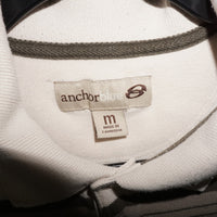 medium - Vintage Y2K Anchor Blue polo striped shirt - Beige - M