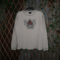 XL - Vintage Y2K Fmf flying motorcycle factory international - Beige - XL