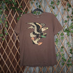 large - Vintage Y2K At Hardy eagle ed hardy tattoo shirt - Brown - L