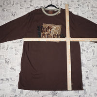3XL - Vintage Y2K dmx ruff rider hip hop 2000s riders long - Brown - 3XL