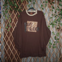 3XL - Vintage Y2K dmx ruff rider hip hop 2000s riders long - Brown - 3XL