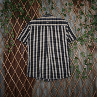 medium - Vintage Y2K Ridge Cut plaid button shirt - White - M