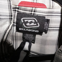 Vintage Y2K Billabong plaid button shirt surf skate style - White