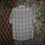 Vintage Y2K Billabong plaid button shirt surf skate style - White