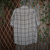 Vintage Y2K Billabong plaid button shirt surf skate style - White
