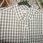 medium - Vintage Y2K George plaid button essential shirt - White - M