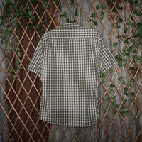 medium - Vintage Y2K George plaid button essential shirt - White - M