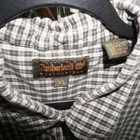XL - Vintage Y2K Timberland button plaid embroidered - White - XL