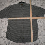 XL - Vintage Y2K Timberland button plaid embroidered - White - XL