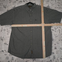 XL - Vintage Y2K Timberland button plaid embroidered - White - XL