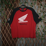 XXL - Vintage Y2K Fox honda racing two tone baseball - Red - XXL