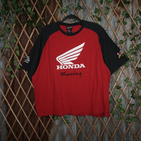 XXL - Vintage Y2K Fox honda racing two tone baseball - Red - XXL