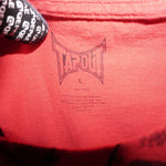large - Vintage Y2K Tapout tap big logo jumbo print grunge - Red - L