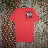 large - Vintage Y2K Tapout tap big logo jumbo print grunge - Red - L